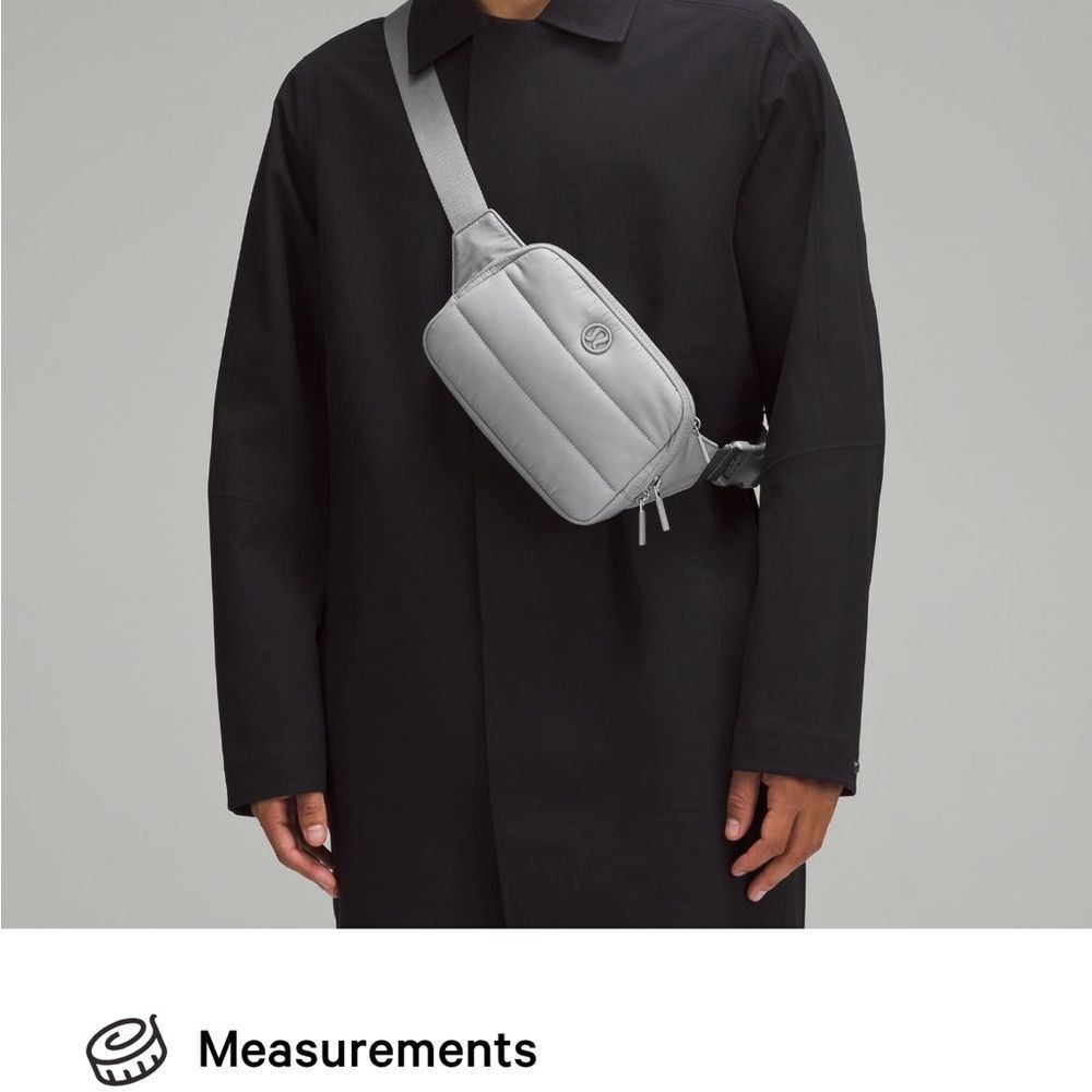 Lululemon Wunder Puff Everywhere Belt Bag 1L in Black SADDLE BAG FANNY PACK NWT - Picture 8 of 11